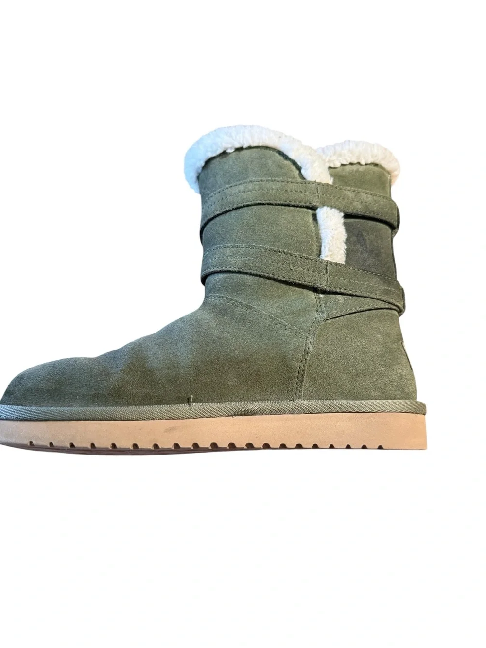 Koolaburra by Ugg Women’s Delene Olive Suede Shearling Winter Boots